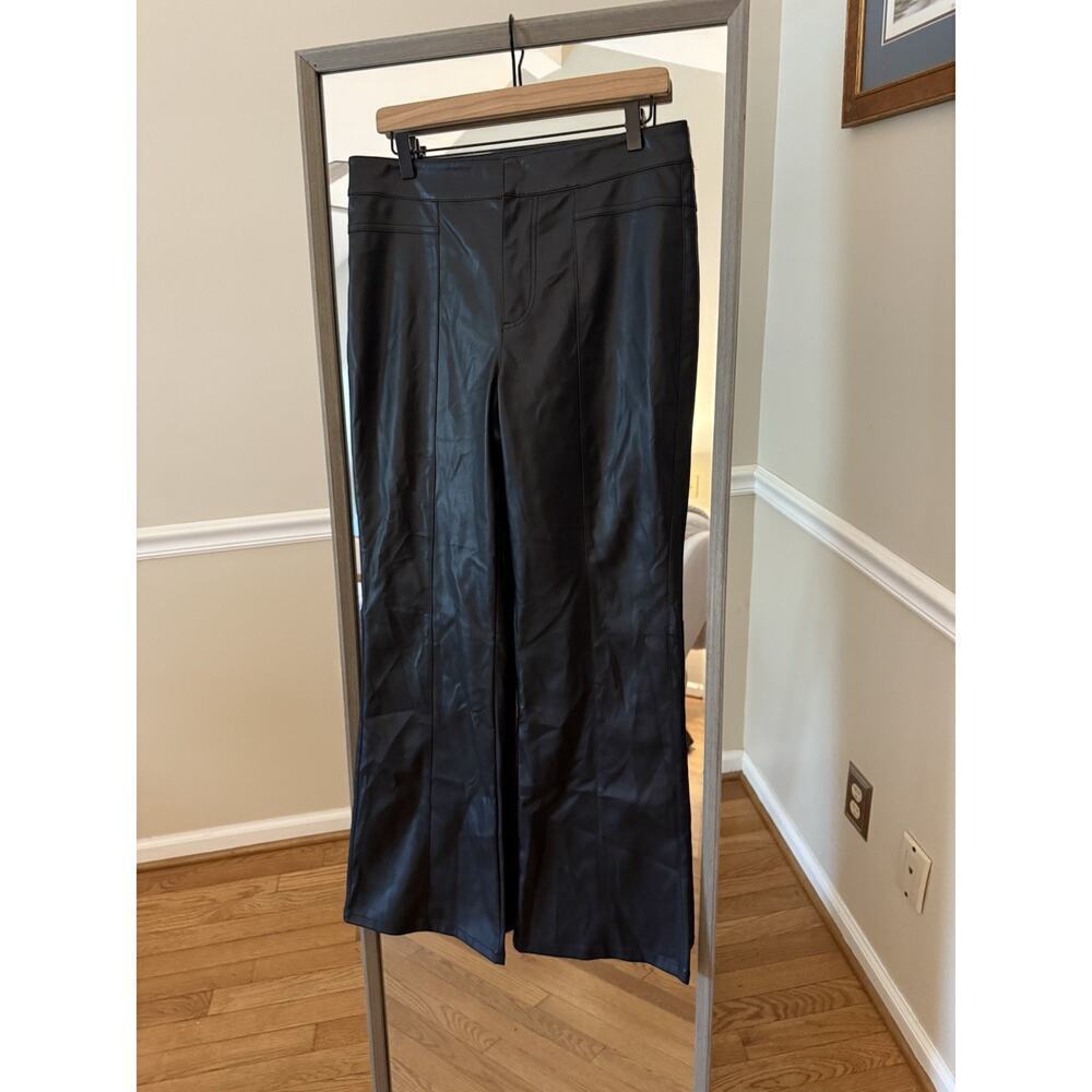 We The Free Black Faux Leather Pants Size 12